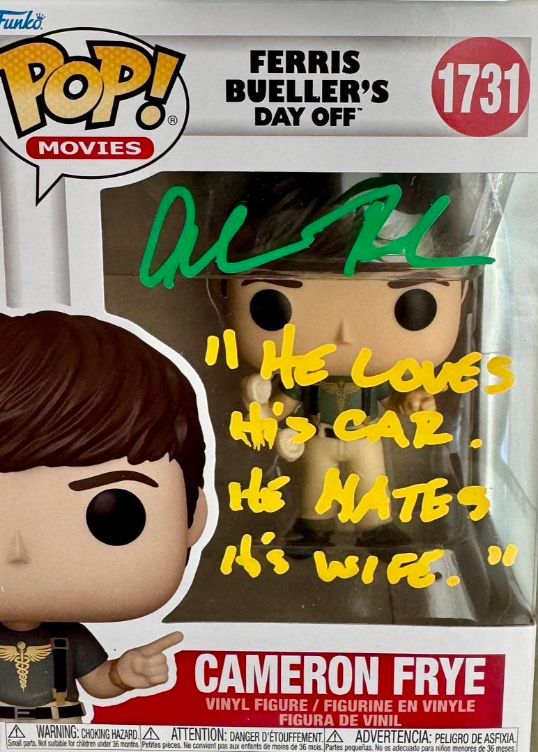 Alan Ruck Signed Funko Pop #1731 "Cameron Frye" (Ferris Bueller) w/Long Quote- JSA COA #07